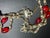 Mid-Century Modern Bohemian/Czech Exceptional Glass Ruby Necklace From Jablonec Nad Nisou Region, Mid-Century Pressed Molded Glass For Sale - Image 3 of 10