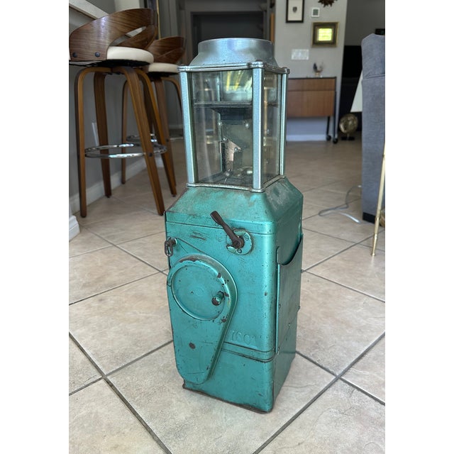 Antique Green Johnson Fare Box Co. Trolley Bus Fare Box For Sale In Palm Springs - Image 6 of 17