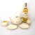 A 5-piece Belleek tea serving set with a creamer, a sugar, two handled butter or trinket trays and a teapot with lid...