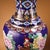 Metal Pair of Gilt Bronze Cloisonné Enamel Vase With Rooster and Peony Motif For Sale - Image 7 of 10