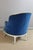 Louis XV Lounge Chair in Blue Velvet For Sale - Image 9 of 11
