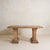 French Neoclassical Revival Oak + Pink Granite Top Desk, 1940s For Sale - Image 4 of 11