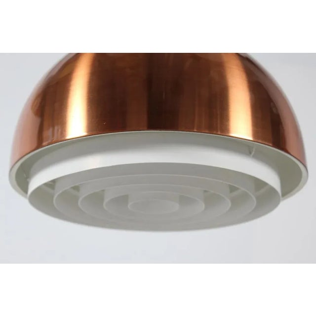 Mid-Century Modern Danish Louis Poulsen Louisiana Copper Pendant by Vilhelm Wohlert Jørgen Bo., 1967 For Sale - Image 3 of 9