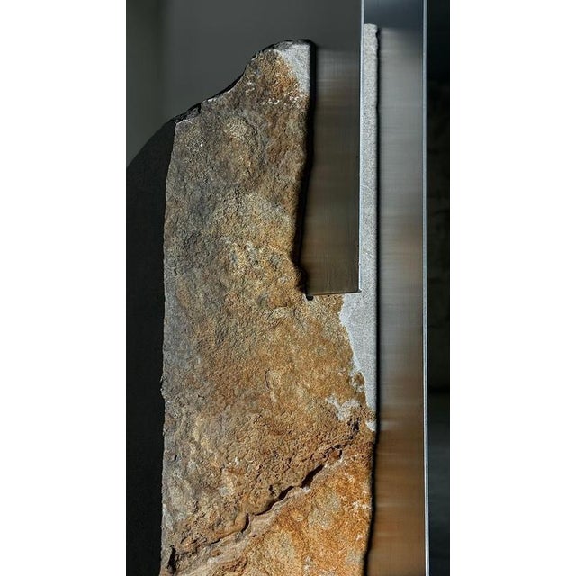 Tau Coffee Table in Raw Aluminum & Aurisina Marble by D´ARK Atelier For Sale - Image 13 of 18