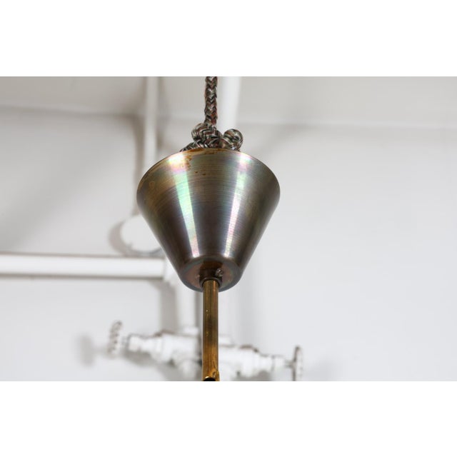 1970s Svend Aage Holm Sorensen Brass Pendant Light For Sale - Image 9 of 10
