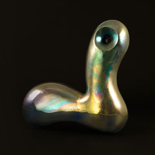 Mosquito Magenta Green of the Neo Habitat Sculptural Object by Caspi Ceramics Nl For Sale - Image 6 of 18