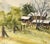 Grey Barn and Brown House - Rural California Landscape in Watercolor on Paper by Alice Duke For Sale In Monterey, CA - Image 6 of 9