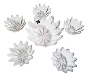 Star-Shaped Crystal Glass Dessert Bowls by C. J. Riedel, Austria, 1970s, Set of 6