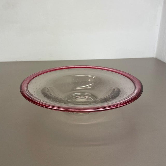 German Glass Bowl by Karl Wiedmann for WMF, 1960s For Sale - Image 6 of 18