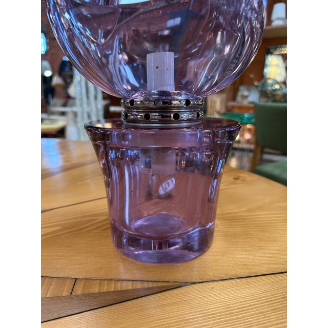1970s 1970s Flavio Poli Seguso Sculptural Purple Murano Glass Table Lamp For Sale - Image 5 of 8