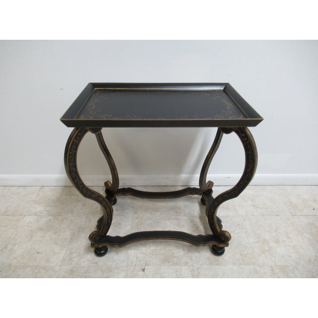 Royal Doulton Adams Paint Decorated Carved Lamp Table For Sale - Image 13 of 13