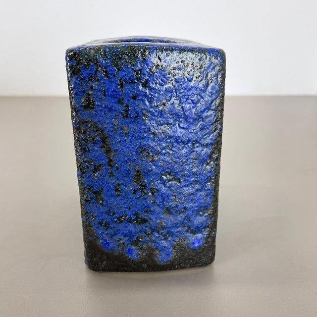 Brutalist Cubic Hole Pottery Vase from Piet Vest Ceramics, 1970s For Sale - Image 12 of 18