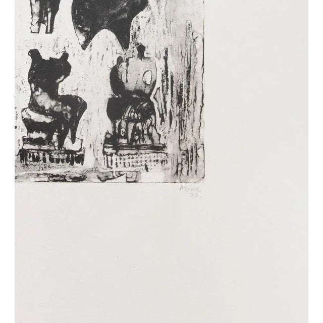 Modern Henry Moore, Seven Sculptural Ideas, Lithograph, 1973 For Sale - Image 3 of 4