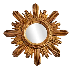 Mid-Century Modern Giltwood Sunburst Mirror, 1960s