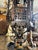1920s Spanish Revival Wrought Iron Pendant Lantern For Sale - Image 10 of 11