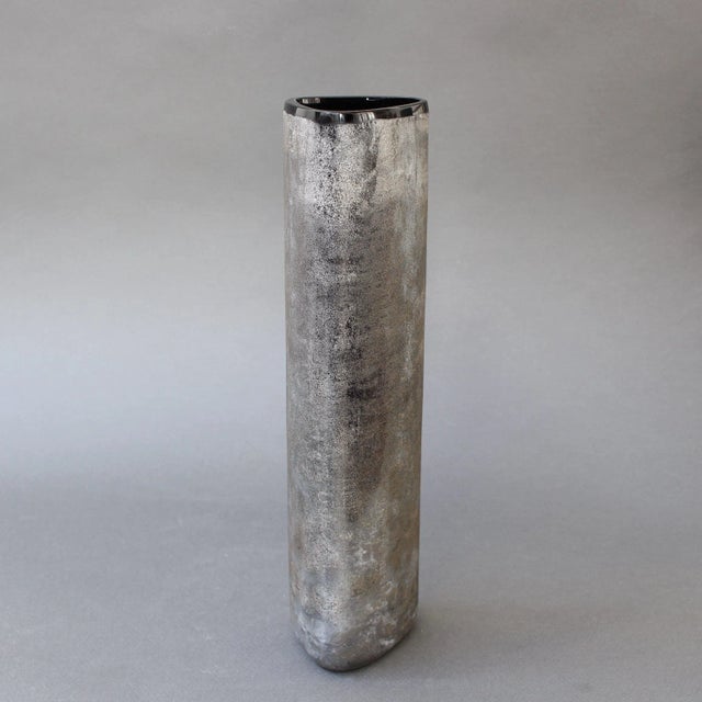 Italian Vintage Scavo Murano Glass Excavation Vase by Alfredo Barbini, 1970s For Sale - Image 7 of 18