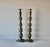 Vintage Altar Size Pierced Brass Floor Candlestick Holders Ornate Reticulated Design Mid Century For Sale - Image 9 of 15