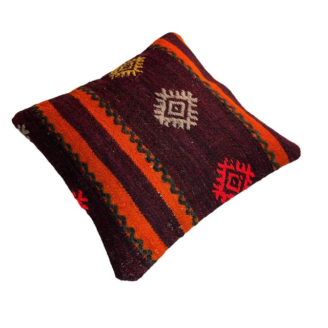 Cushion Covers Kilim in Wool For Sale - Image 9 of 11