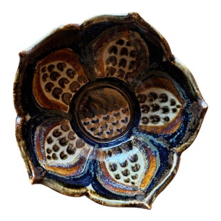 Vintage Ken Edwards Lotus Bowl - Made in Mexico For Sale
