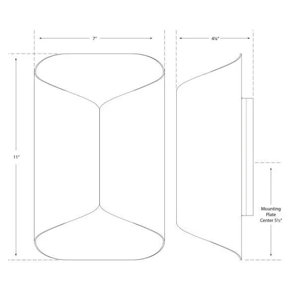 Modern AERIN for Visual Comfort Signature Selfoss Sconce in Black with Hand-Rubbed Antique Brass Interior For Sale - Image 3 of 3