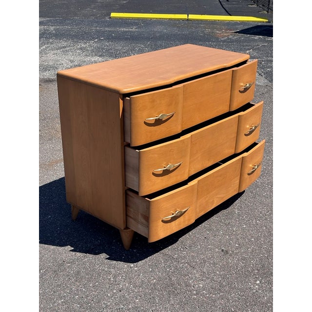Mid-Century Modern Fully-Refinished Mid Century Heywood Wakefield Smallboy For Sale - Image 3 of 10