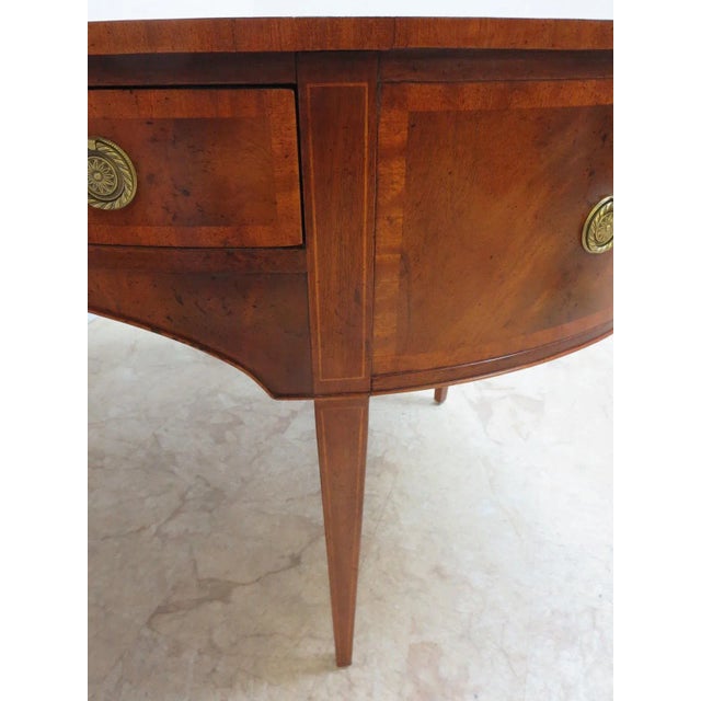 Henredon Flame Mahogany Oval Server For Sale - Image 5 of 9