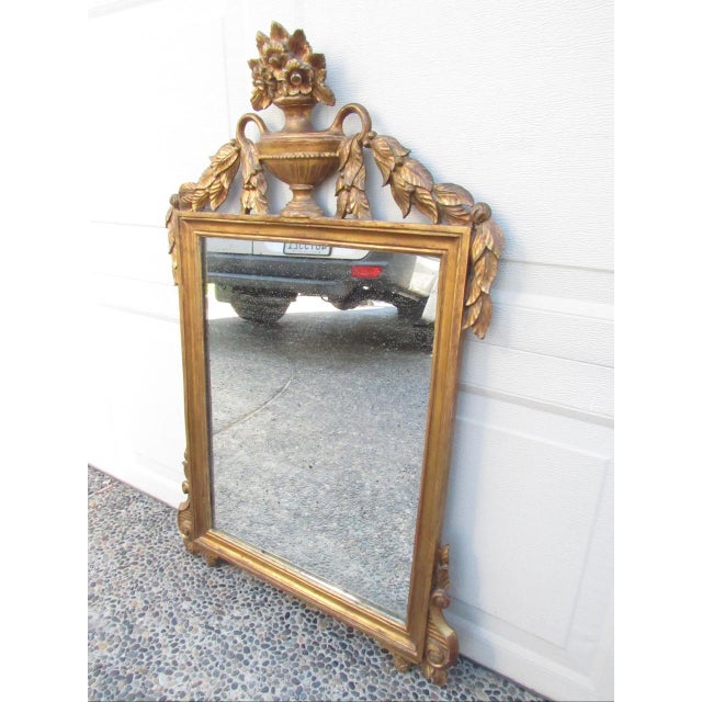 Antique Italian Neoclassical Style Giltwood Mirror For Sale - Image 13 of 18