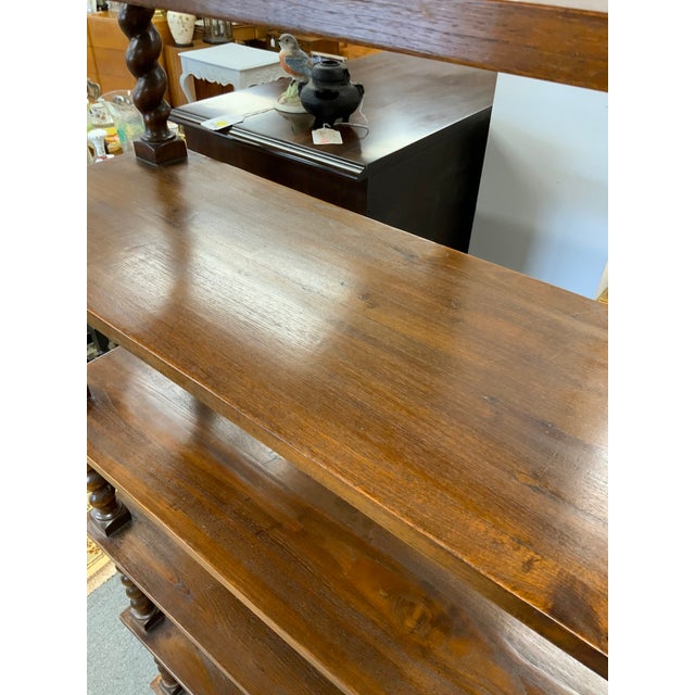 Mid 20th Century Wooden Spiral Shelf For Sale - Image 9 of 11