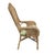 Coastal Vintage High-Back Woven Wicker & Rattan Armchair For Sale - Image 3 of 18