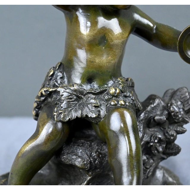 After Clodion, Bacchus with Cymbals, Late 19th Century, Bronze For Sale - Image 14 of 18