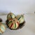 Late 20th Century Vintage Set of 7 Ribbon Beads Christmas Ornaments Greens, Reds, Blues For Sale - Image 5 of 5