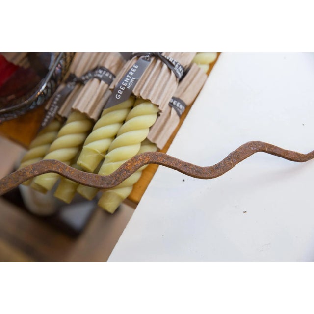 Old New House Vintage African Iron Snake For Sale - Image 4 of 6