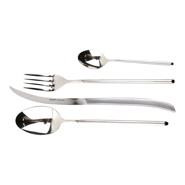 Tableware Set by James Kawada for Berndorf, 1970s, Set of 4 For Sale