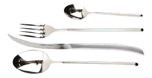 Tableware Set by James Kawada for Berndorf, 1970s, Set of 4