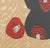 Mid 20th Century Kaoru Kawano "Girl and Red Camellia" Woodcut For Sale - Image 5 of 7