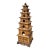 Vintage Chinoiserie Rattan Split Reed Bamboo Pagoda Bird House For Sale