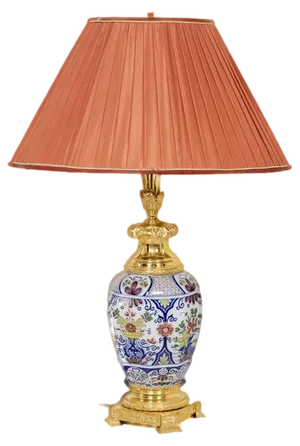 Antique Table Lamp in Earthenware