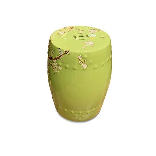 2000 - 2009 Green Blossom Garden Stool For Sale - Image 5 of 5
