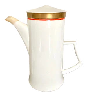 Vintage Mikasa Mid Century Modern Gilt Coffee Pot Pitcher