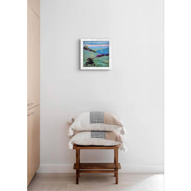 Contemporary Mt. Diablo Sunset Original Oil Painting on Canvas For Sale - Image 12 of 12