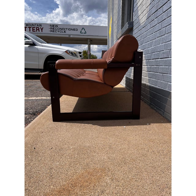 Percival Lafer Brazilian Rosewood & Leather Sofa, Circa 1960s For Sale - Image 11 of 17