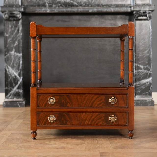 Traditional Traditional Mahogany Large Turned Leg Table For Sale - Image 3 of 13