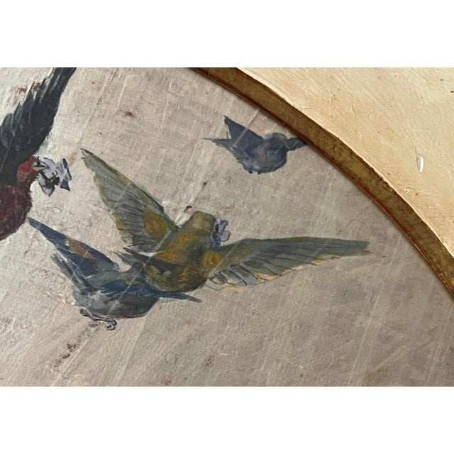 Bernardo Ferrándiz Bádenes, Fan, Valencia, Málaga, 1882, Oil on Silk, Framed, Set of 2 For Sale - Image 3 of 14