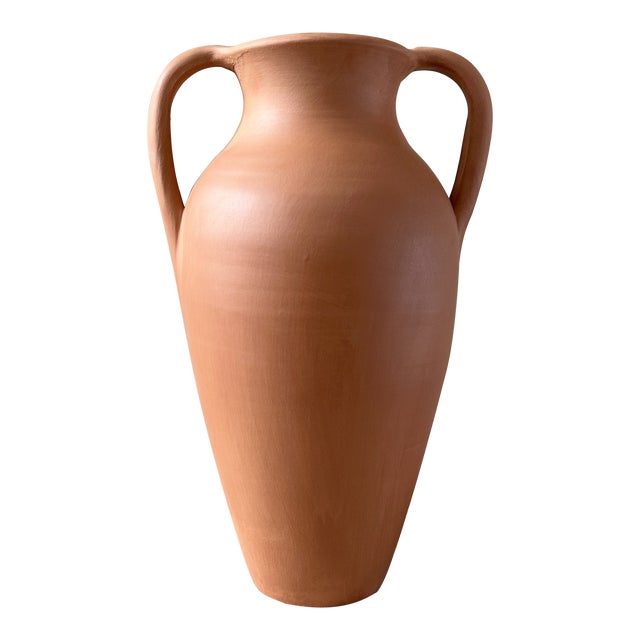 Paloma Natural Handmade Terracotta Amphora - Large For Sale
