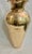 1970’s Hammered Brass Vase With Rope and Tassel Trim For Sale - Image 4 of 7