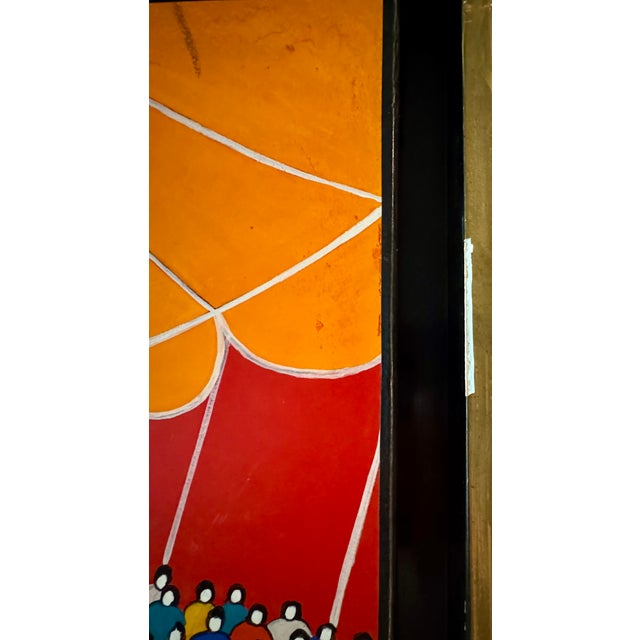 Nicola Ortis Poucette, Circus (1971) — Oil on Board, Framed, Artist Signed — Ex-Wally Findlay For Sale - Image 14 of 15