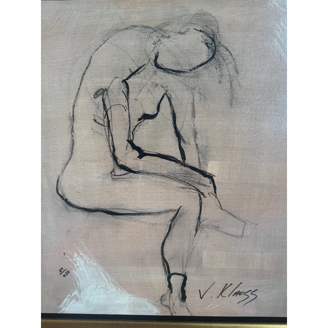 Gold Signed Victor Klauss (German, 20th Century School) Intermission I & Intermission II For Sale - Image 8 of 9