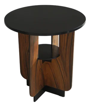 Dutch Art Deco Modernist 2-Tier Side Table, 1920s