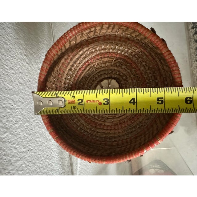 Handwoven Pine Needle and Antler Folk Art Basket For Sale In Boise - Image 6 of 6