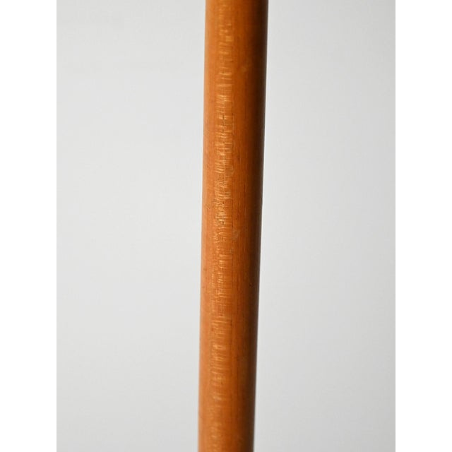 Brown Mid-Century Scandinavian Floor Lamp in Oak and Metal, 1960s For Sale - Image 8 of 11